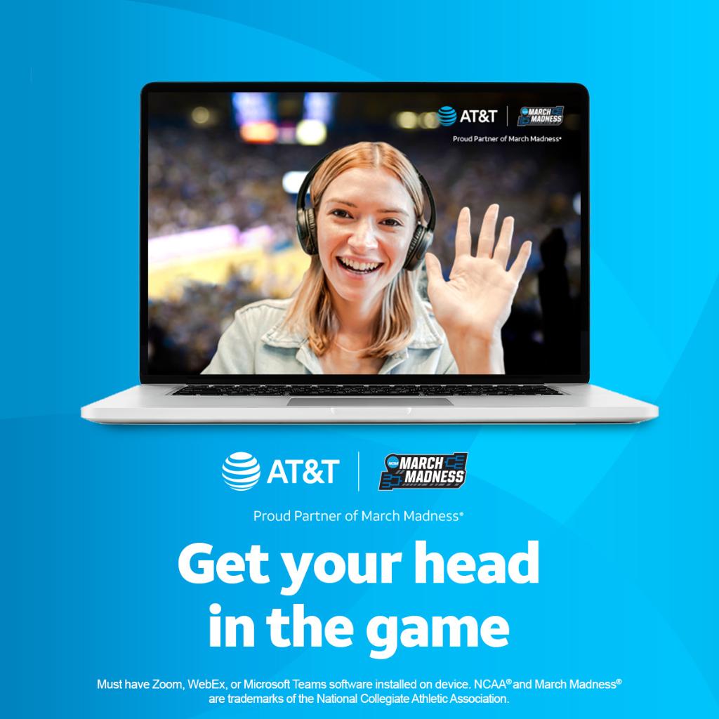 Download a NCAA® March Madness® themed virtual background for your next video call and join in on the fun from your desk. Pick yours now at go.att.com/1ed81c5d. 🏀🏆  #MFinalFour #MarchMadness