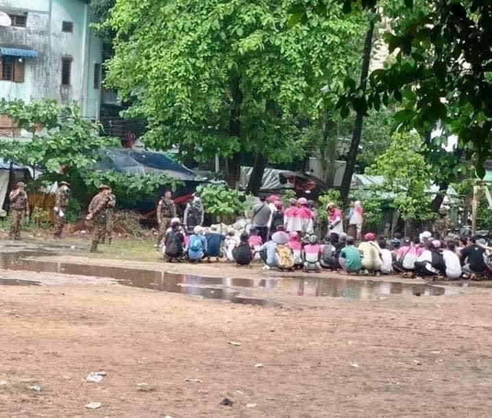 KgHtN's tweet photo. Junta Terrorists raided the FoodPanda riders' meeting, photographed them, and threatened to jail them if they reunited and discussed the issue again. #UselessASEAN  #ASEAN_StandForDemocracy #2022Mar21Coup #WhatsHappeningInMyanmar https://t.co/APBXZoEsxS