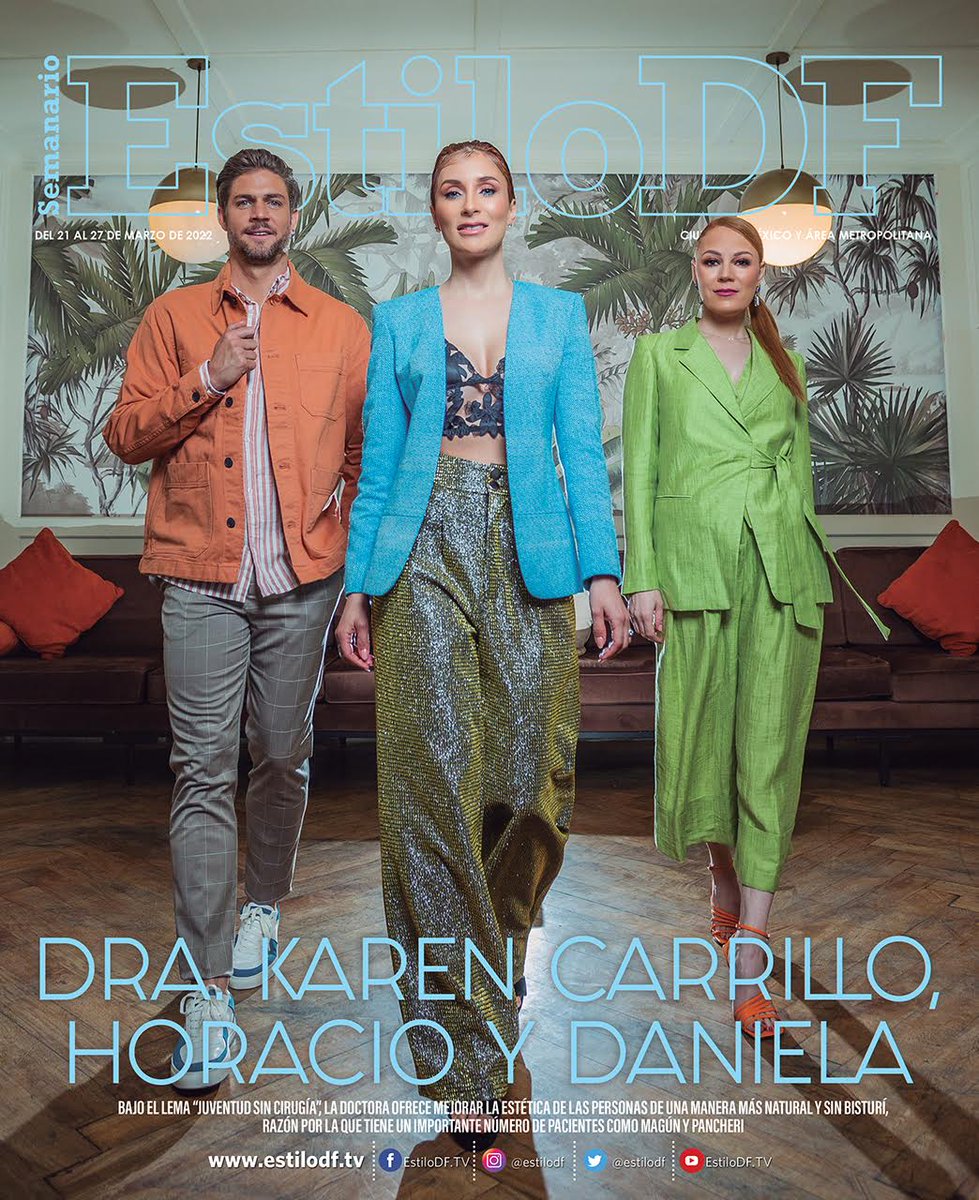 Hoy es Lunes de EstiloDF en portada tenemos a la Dra Karen Carrillo, Horacio y Daniela 🌟 Bajo el lema "Juventud sin cirugía", la Doctora ofrece mejorar la estética de las personas de una manera más natura y sin bisturí.
📍 Puerto Prendes
💻 estilodf.tv/estilodf-dra-k…