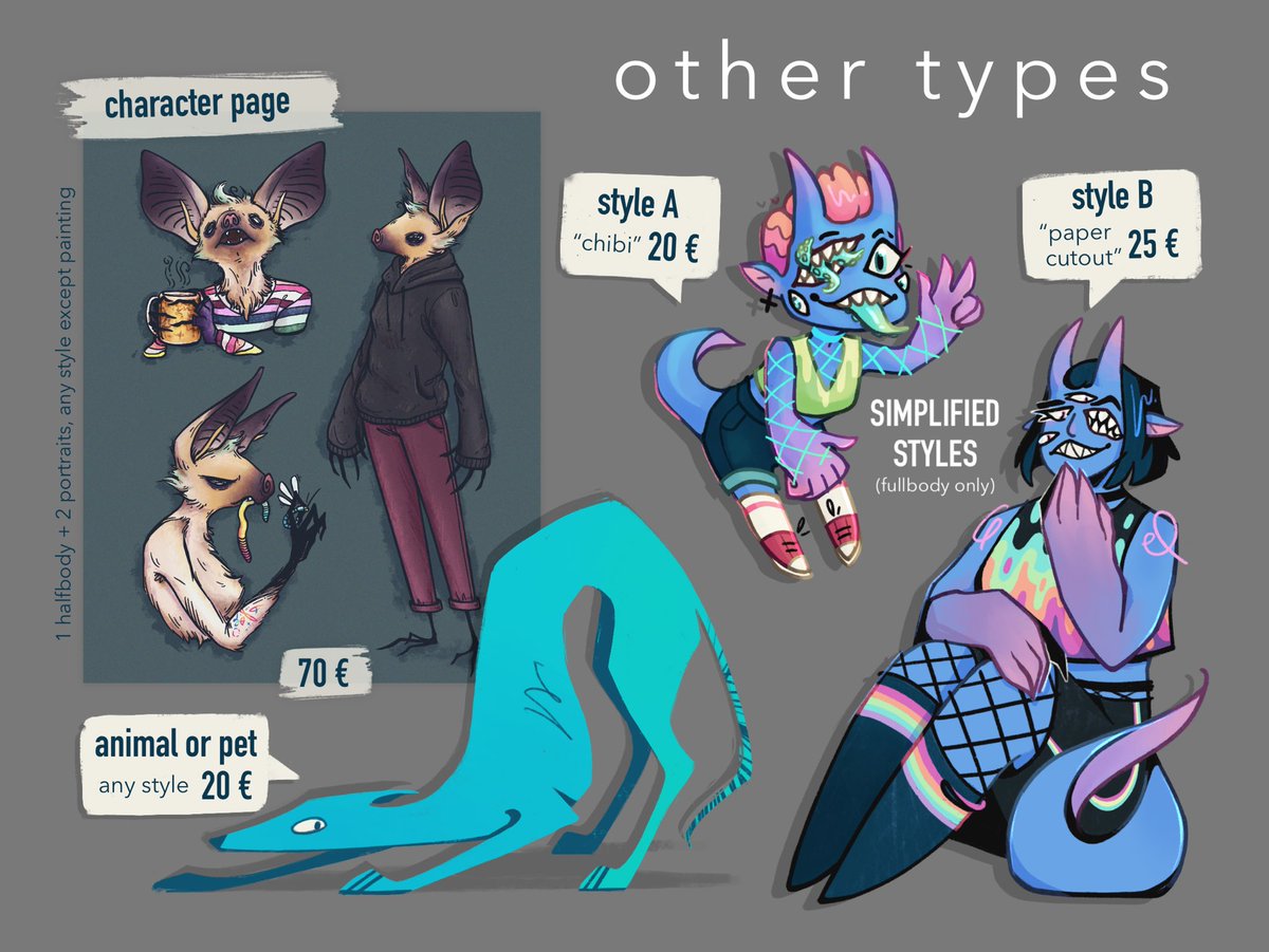 👁 octeeo👁️ (@octeeo) on Twitter photo hi! I’m a Ukrainian artist, currently a refugee in Spain. as of now, I don’t have any other way to work and all the needed documentation is taking a while, so please consider commissioning me 🇺🇦
e-mail: octeeo@gmail.com
#ukrart #украрт hi! I’m a Ukrainian artist, currently a refugee in Spain. as of now, I don’t have any other way to work and all the needed documentation is taking a while, so please consider commissioning me 🇺🇦
e-mail: octeeo@gmail.com
#ukrart #украрт