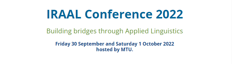 We are excited that the #IRAAL2022 Conference is taking place at Munster Technological University. The final date for submission of abstracts is April 11th. More info here: ittralee.ie/en/IRAALConfer…