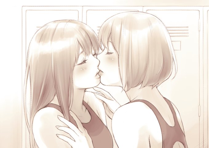 「百合世界」から13。部室で。
#創作百合 