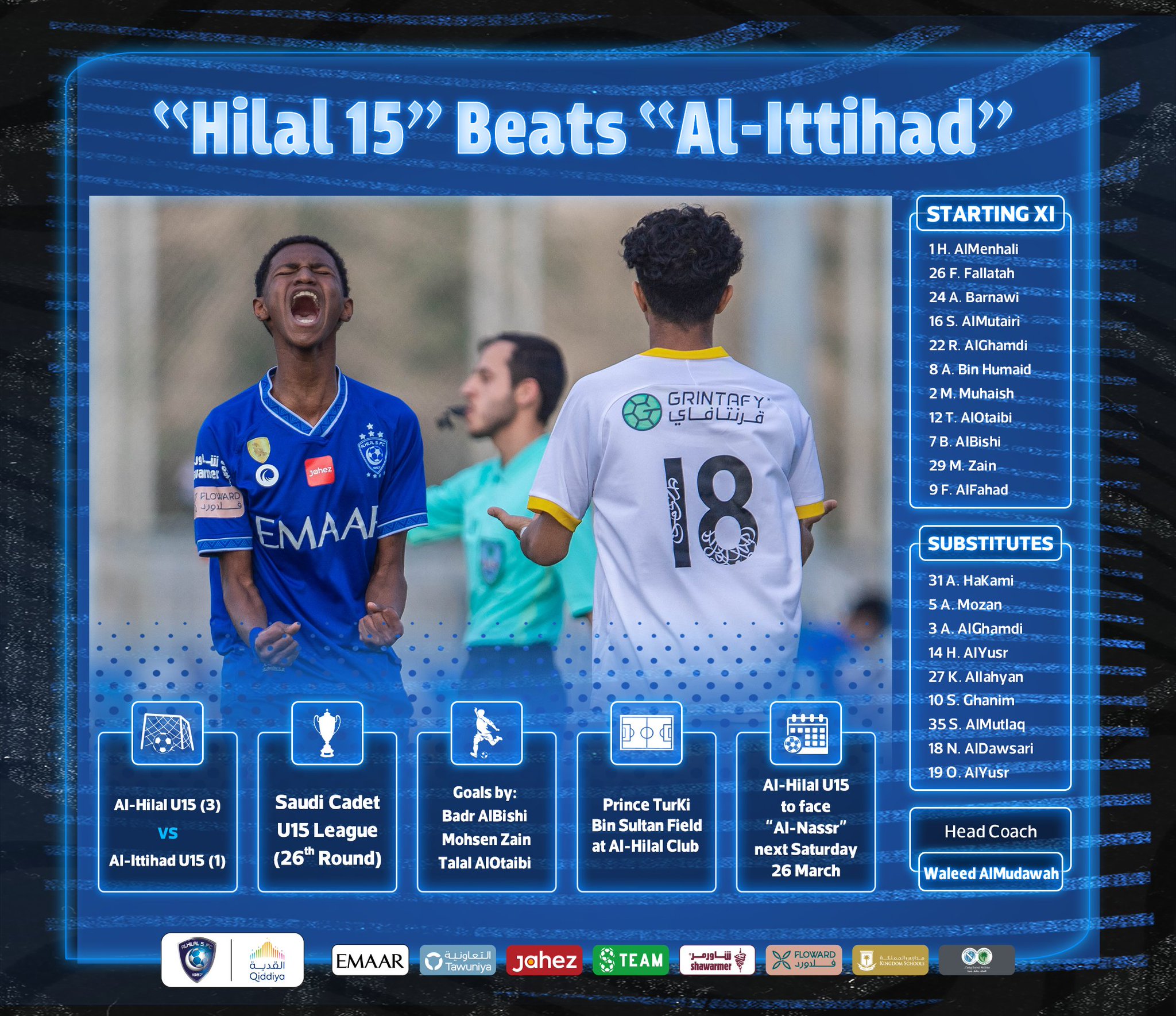AlHilal Saudi Club on Twitter "📃 “Hilal 15” Beats “AlIttihad” 👏🏻⚽️ 