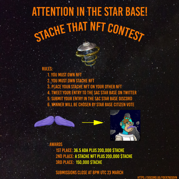 striscione_nft's tweet photo. my @RagingTeensClan is a man now.
@Stached_CNFT  Stache contest !
Get your Stache and make something cool to enter the contest.
#cnft #cnfts #cnftcommunity #stache #havingmustachefun https://t.co/GeCPviKPuP