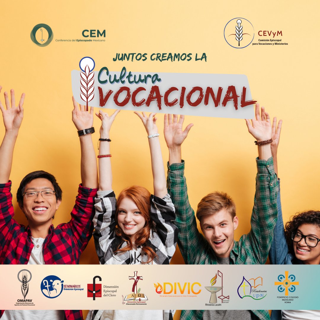 Iniciamos la campaña "Cultura Vocacional". La Cultuta Vocacional es uno de los ejes transversales que la <a href="/IglesiaMexico/">CEM</a> ha elegido para el trienio 2021-2024. Juntos podemos crear la #CulturaVocacional.
