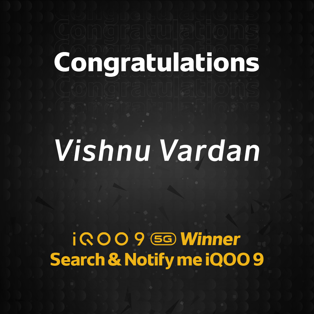 IqooInd's tweet photo. Big congratulations to all the lucky winners of giveaway content.

Stay tuned to participate in our giveaway contests and win exciting prizes!

#iQOO #ContestWinners https://t.co/3yjb1DU6qW