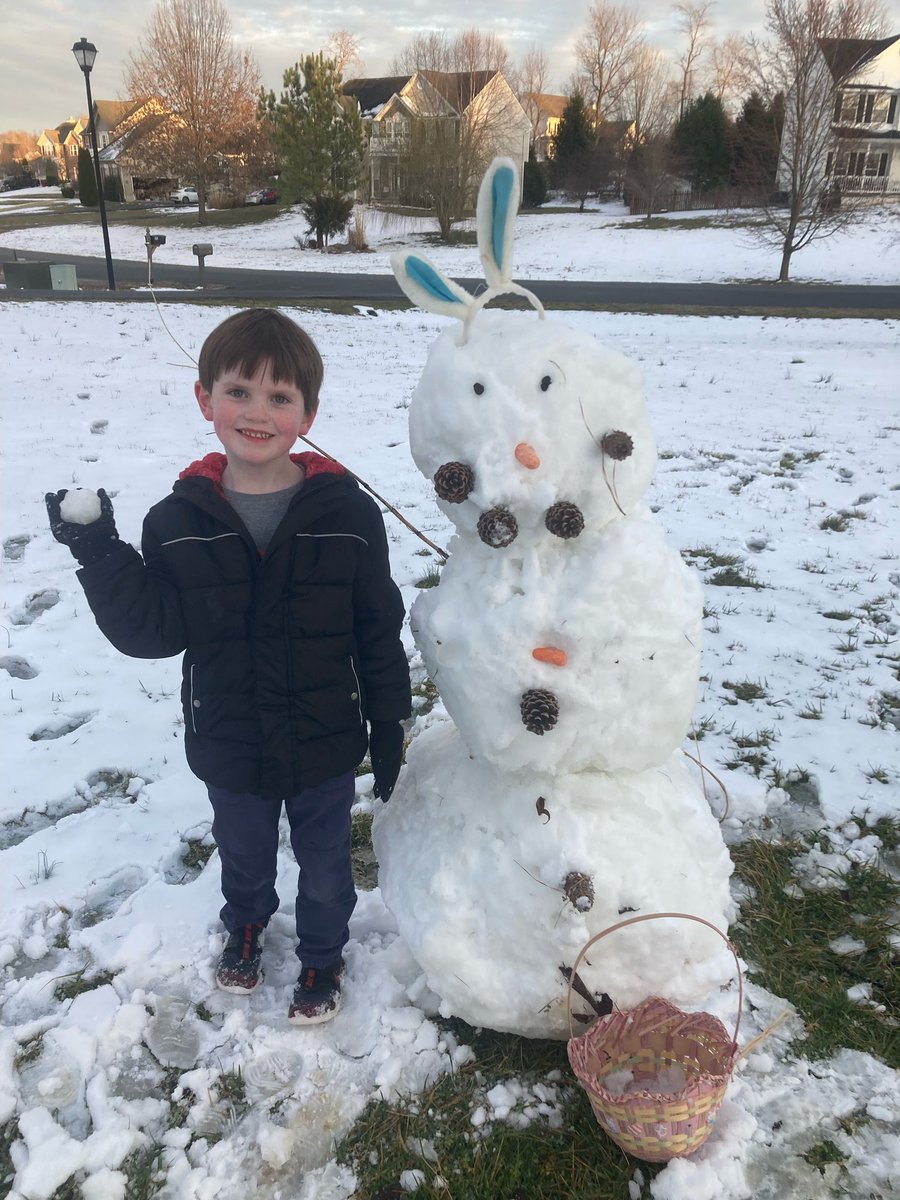 edd_joan's tweet photo. ⛄️🐰Spring is gaining on Old Man Winter! Move over SnowMan! Come on SnowBunny!❄️🌸
#retired #retiredteacher #spring #winter #snowman #snowbunny #raisingreaders #springtime #melting #author #authorsofinstagram #grandparents #kidsactivities #winteractivity #readmorebooks #nonie https://t.co/igbHdbEBbw