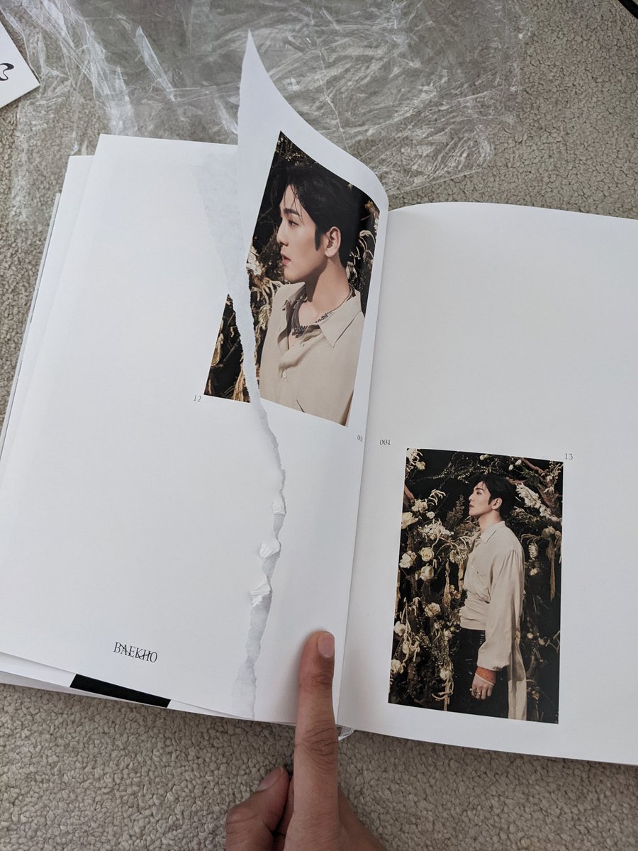 harjii_'s tweet photo. Well I guess I was right to be a little worried. Out of 5 albums, 1 of mine came with a ripped page, and this time it was Baekho who was done dirty 🥲
#NUEST #뉴이스트 @NUESTNEWS https://t.co/IJsU89fdBa