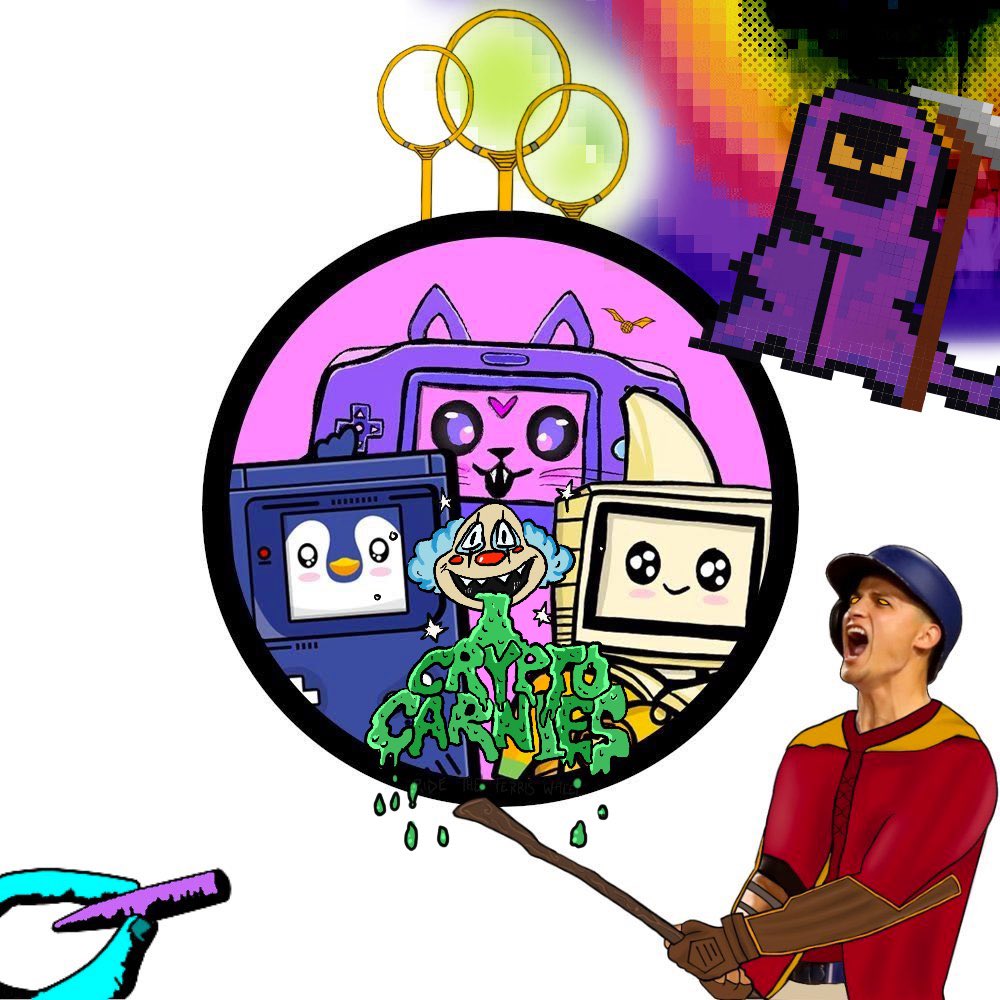 SkydenNFT's tweet photo. Hello Friends!👋

The next artist for our Community Mashups is @CCarnies🤡🔥

They were nominated by @crypto_reapers!☠️

Check out the piece they created⬇️
https://t.co/WtznxF7FK5

Sweet addition! Let's see who's next👀

#NFT #NFTCommunity #NFTs #NFTArt #CommunityArt #NFTArtists https://t.co/NC1kDbu0Qm