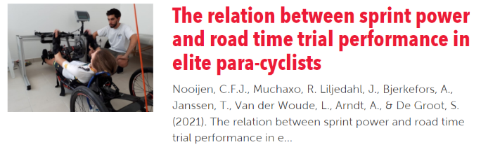 Thomas Janssen (@janssen_thomas1) on Twitter photo For those competing on a bicycle, tricycle, recumbent or kneeling handbike, sprint tests can predict time trial performance. <a href="/UCI_paracycling/">UCI Para-Cycling</a> @NooijenCarla #GIH <a href="/AnnaBjerkefors/">Anna Bjerkefors</a> <a href="/Rafael_Muchaxo/">Rafael Muchaxo</a> <a href="/lucasvdwoude/">Lucas van der Woude</a> <a href="/DeGrootSonja/">Sonja de Groot</a> <a href="/VU_FBW/">VU FBW</a> <a href="/CASA_aiss/">CASA</a> <a href="/Reade_020/">Reade Amsterdam</a>
aiss.nl/casa/publicati… For those competing on a bicycle, tricycle, recumbent or kneeling handbike, sprint tests can predict time trial performance. <a href="/UCI_paracycling/">UCI Para-Cycling</a> @NooijenCarla #GIH <a href="/AnnaBjerkefors/">Anna Bjerkefors</a> <a href="/Rafael_Muchaxo/">Rafael Muchaxo</a> <a href="/lucasvdwoude/">Lucas van der Woude</a> <a href="/DeGrootSonja/">Sonja de Groot</a> <a href="/VU_FBW/">VU FBW</a> <a href="/CASA_aiss/">CASA</a> <a href="/Reade_020/">Reade Amsterdam</a>
aiss.nl/casa/publicati…