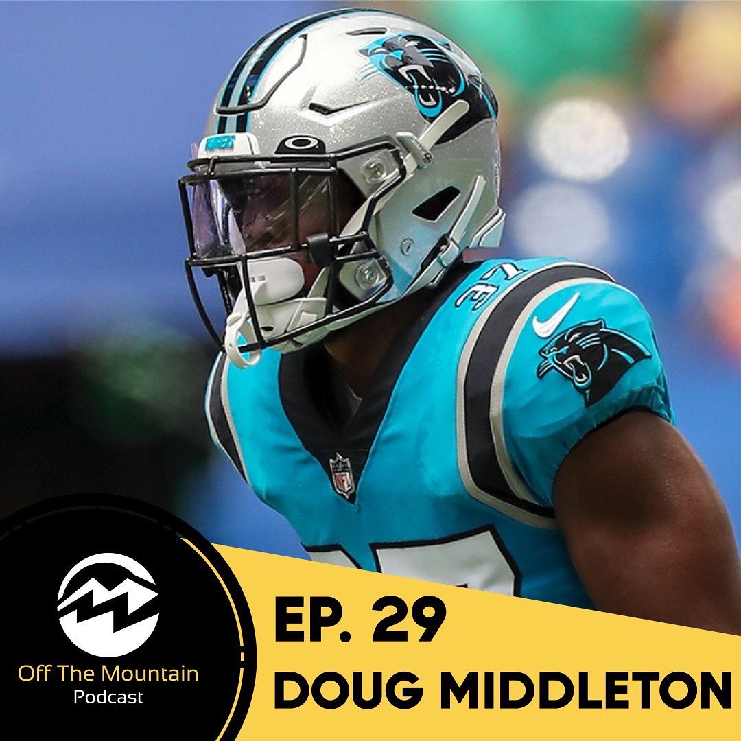OffTheMtn's tweet photo. New Episode! @21DM_ERA caught up with us to talk about his not so certain journey to @AppState_FB and his @nfl journey. We also learn about the ways Doug is leading the charge for Mental Health and making his mark Off The Mountain. Find it anywhere you listen to podcasts. Enjoy! https://t.co/5jllH7aXvT