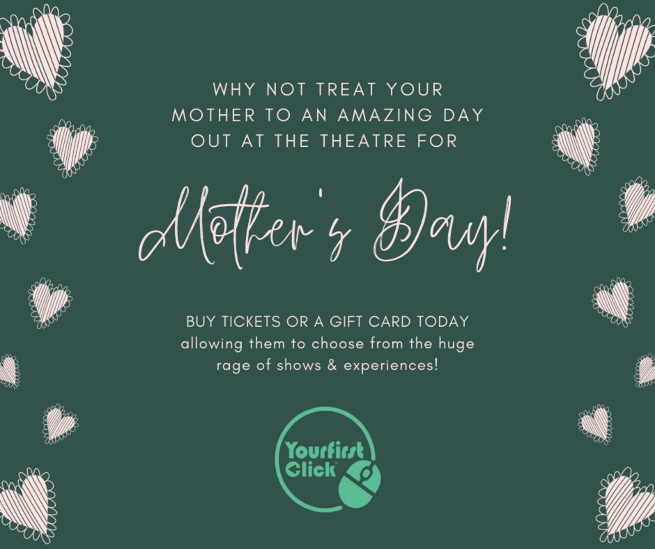 YourFirstClick's tweet photo. Get things sorted so you know when it comes to the 27th March, you are going to be the golden child! Tickets make the perfect present for your amazing mum! 🎁💖
🎟LINK IN BIO
#mothersday #mum #motheringsunday #theatre #tickets #giftcards #giftidea #yourfirstclick #entertainment https://t.co/kcRj0AQizi