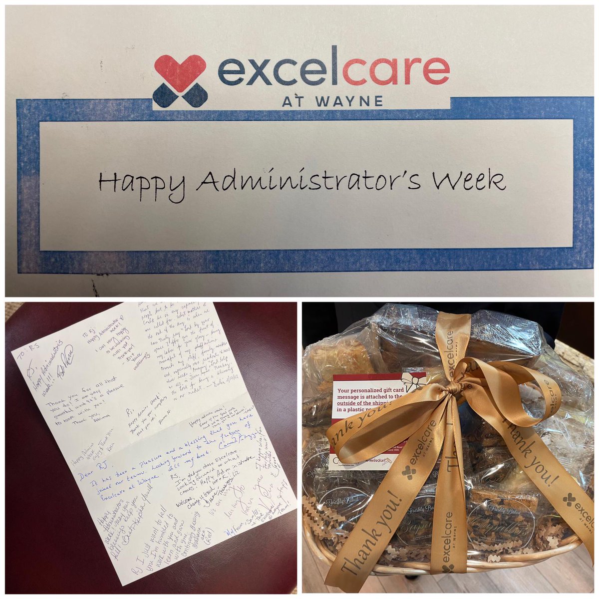 ExcelCareWayne's tweet photo. Honored and Humbled to have Received such a Kind Gesture for Nursing Home Administrator Week from #TeamWayneIsNumber1
I’m #Grateful and #Blessed to be working alongside such a Great Group of Professionals
#HereToExcel #ExcelCareWayne https://t.co/lXX3GbSIaG
