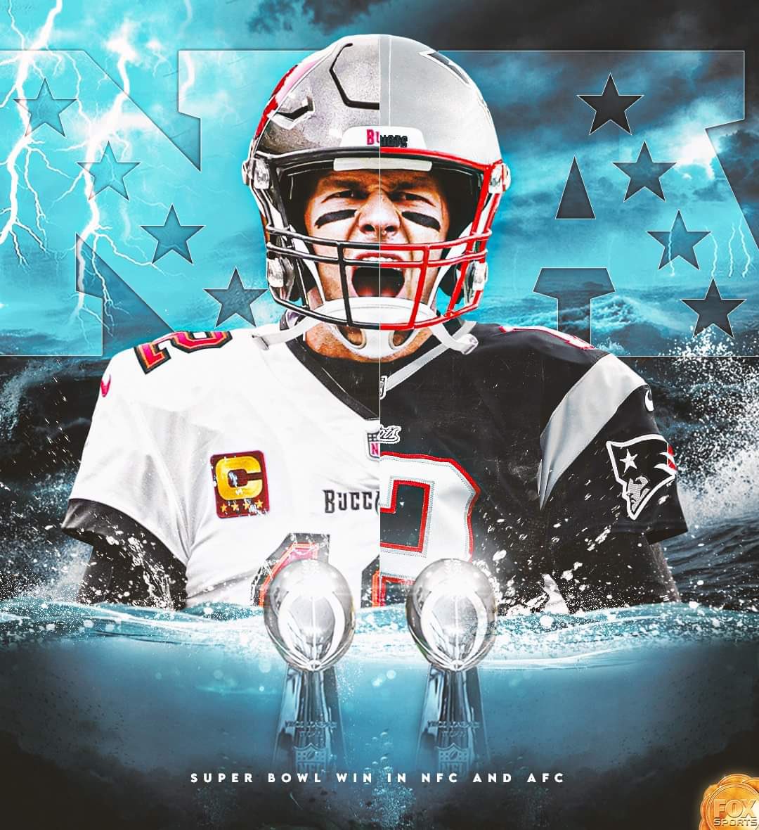 TomBradyEgo's tweet photo. Tom Brady is still the ONLY starting QB to win a Super Bowl in both conferences https://t.co/LfrShrejsI