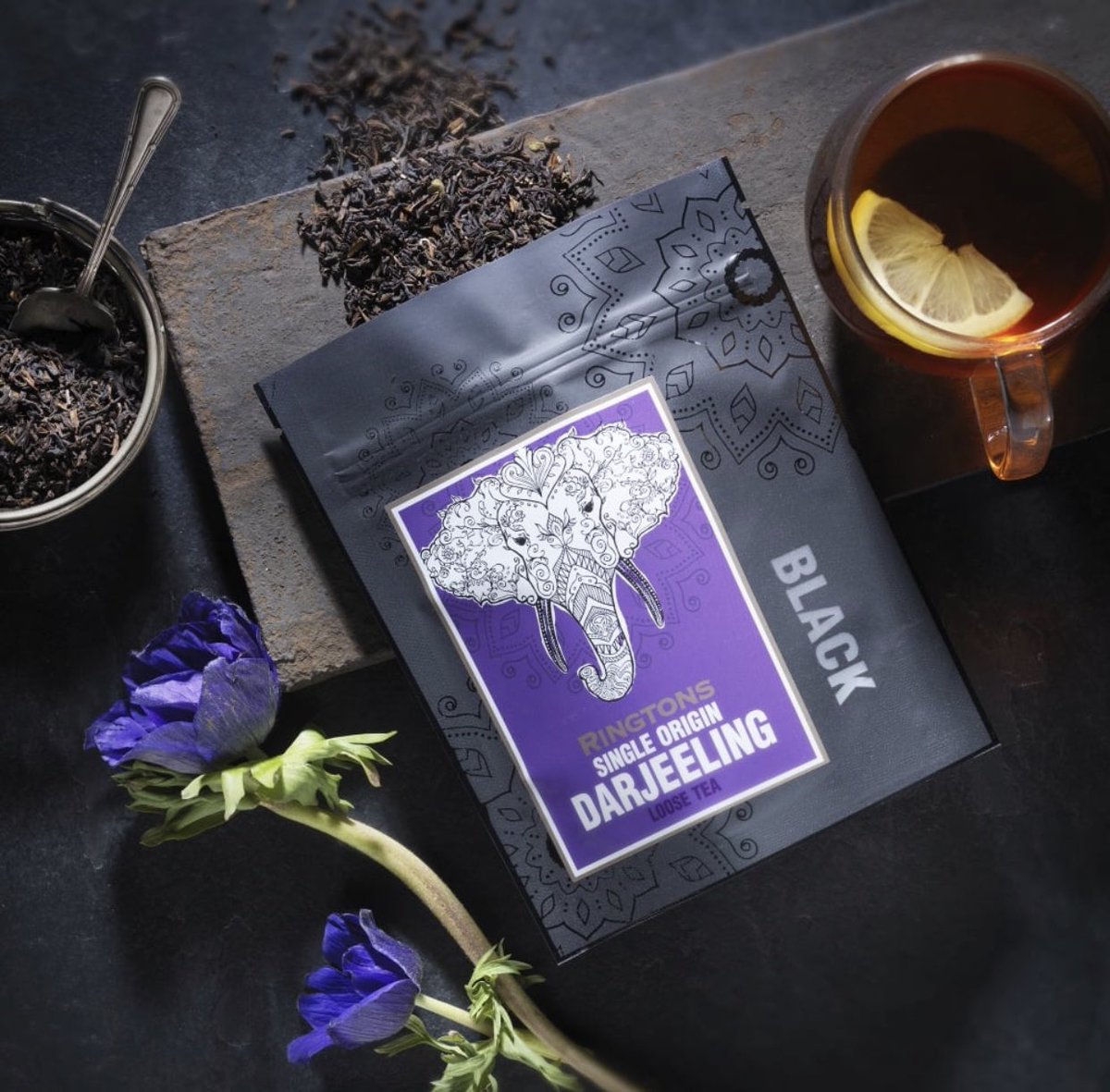 Good Morning! Welcome to Monday!
Try our loose leaf Darjeeling. 
These tea leaves are grown in the foothills of the Himalayas 6,000 ft above sea level.
#goodmorning #happymonday #monday #ringtons #darjeeling #darjeelingtea #tea #looseleaftea #englishtea #teatime #cuppa #caffeine