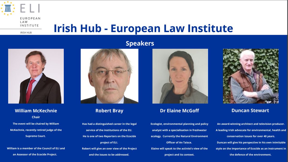 AnTaisce's tweet photo. 📌 Don't miss @ELI_Secretariat's Irish hub discussion on Ecocide tomorrow, Tuesday 22 March 2022 18:00 via Zoom. An Taisce's Dr. Elaine McGoff will be speaking.

Register: https://t.co/j2LSMgMVeh https://t.co/kGmh8810DQ