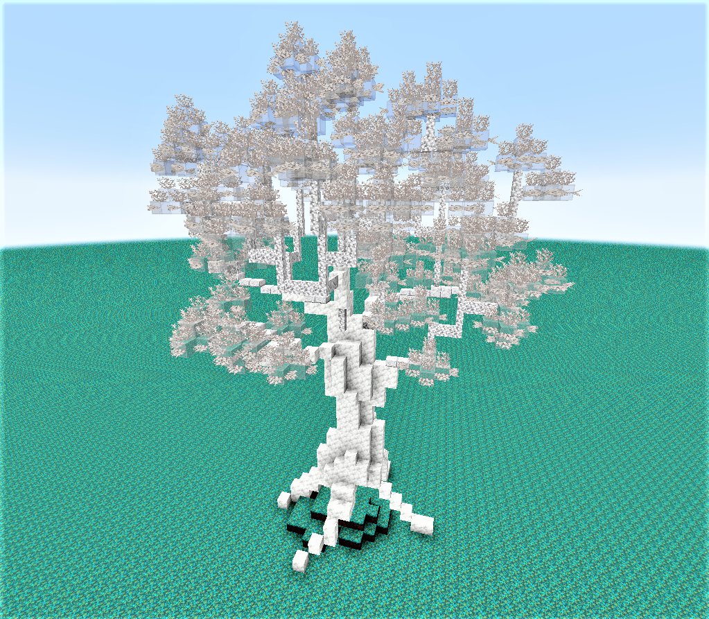 わかさん 伊呂波和歌 Minecraft 白い木 葉っぱはガラスに枯れたサンゴをつけています T Co Qqmkzcnywe Twitter