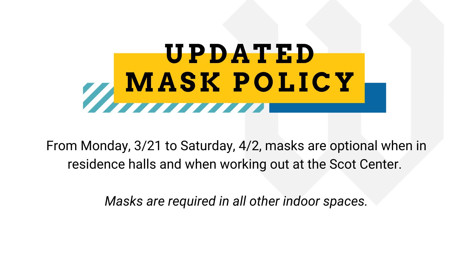 College of Wooster on Twitter "Mask policies will continue to be