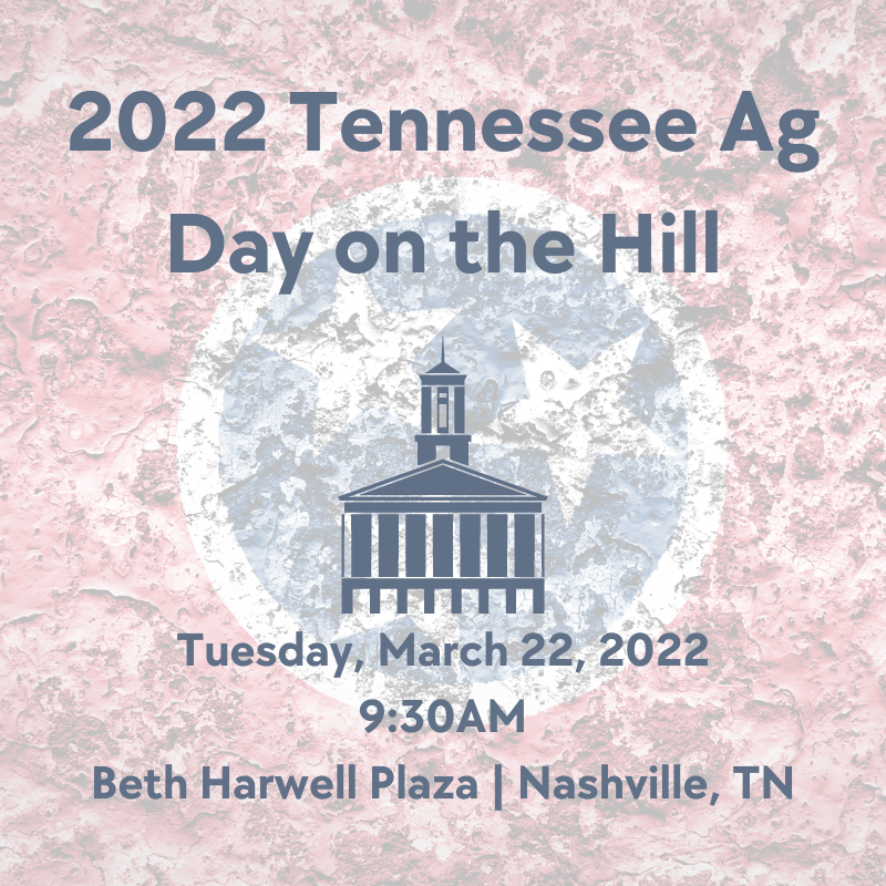 Visit us at Ag Day on the Hill in Nashville tomorrow, where we'll be sharing our research, education and Farm Safe programs! #AgDay22
