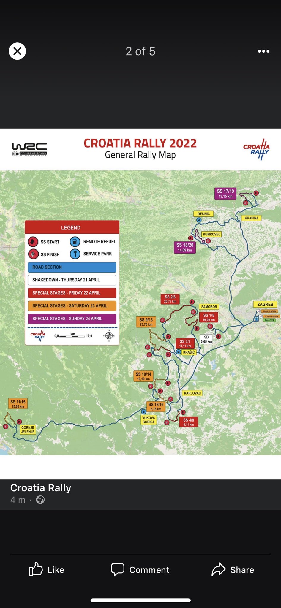 Croatia Rally 2023 Map