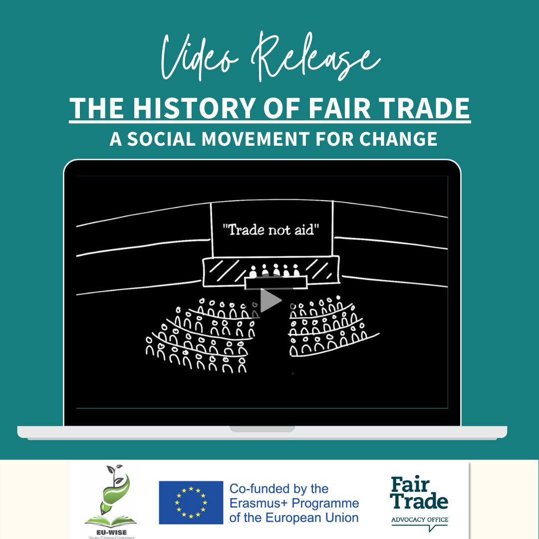 FairTradeFTAO's tweet photo. 🥳 As we keep celebrating our 18th anniversary, we invite you to travel through time and discover the origins of the Fair Trade movement.

➡️Full video: https://t.co/c0Kx6wA7qF 

#EUWISE #erasmusplus #fairtrade #buyfair #SDGs #youngfairtradeadvocates #YFTA https://t.co/weJESPjxE3