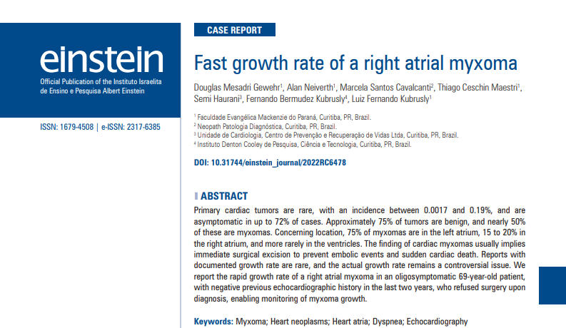 GewehrDM's tweet photo. Fast growth rate of a right atrial myxoma https://t.co/FtiE6FZM19 https://t.co/ZWbDcJ2fhI