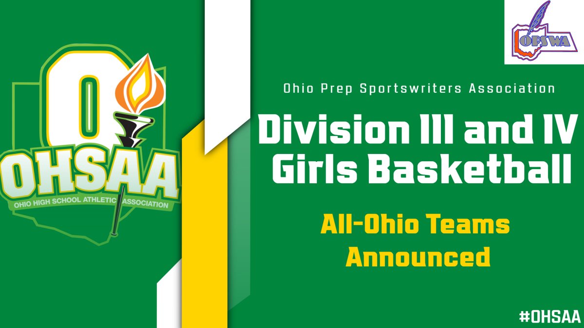 OHSAASports's tweet image. 🚨⛹️‍♀️🏀#OHSAA RELEASE: Division III and IV Girls Basketball All-Ohio Teams Announced.

READ MORE➡️ohsaa.org/news-media/art…