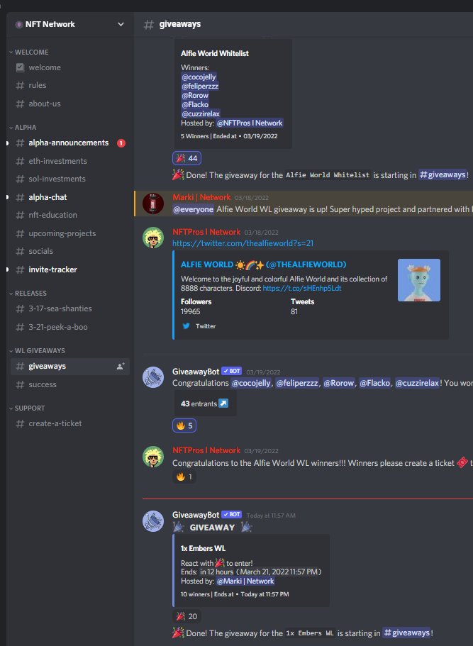 Alpha members asked and we deliver, Whitelist giveaway up in our giveaway channel! Who needs an invite to join our alpha? Thanks again to <a href="/embersnft/">Embers 🔥</a>