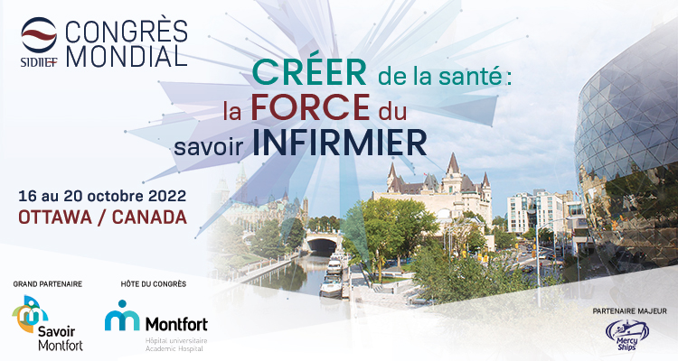 SIDIIEF's tweet photo. Ouverture des inscriptions du 8e Congrès mondial des #infirmières et #infirmiers #francophones! Une occasion unique d'avoir accès à la richesse, la diversité et l'excellence des #savoirs infirmiers en #français. 
📅 16 -20 octobre, à Ottawa 
 Inscriptions: https://t.co/eeu910RmNs https://t.co/xcdXYHZZy4