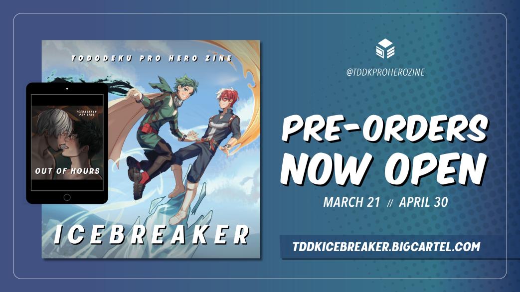 tddkproherozine's tweet photo. 🍰🥦  PRE-ORDERS ARE NOW OPEN  🍰🥦

Pre-orders for IceBreaker, a tododeku pro hero zine, are now open! All our bundles are listed below: take a look and find the right one for you! #tododeku

Store: https://t.co/Zqmh0wlimt https://t.co/qr1wa7Xae8