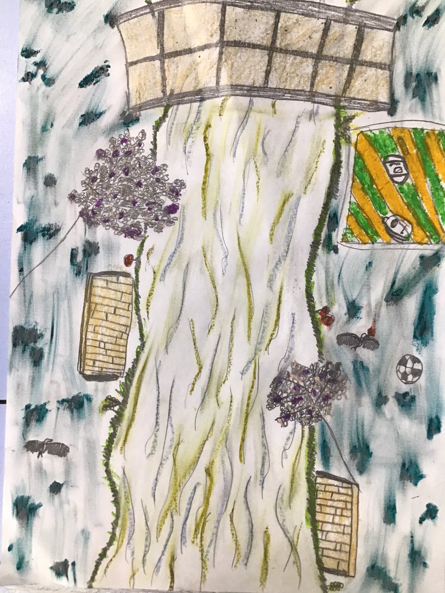ClaphamTerrace1's tweet photo. Y4 created artwork today as part of the #RiversOfHope art project. Here are some examples. It is in preparation for the Queen’s Platinum Jubilee celebrations. #sketching #oilpastels https://t.co/O0KIAndkv2