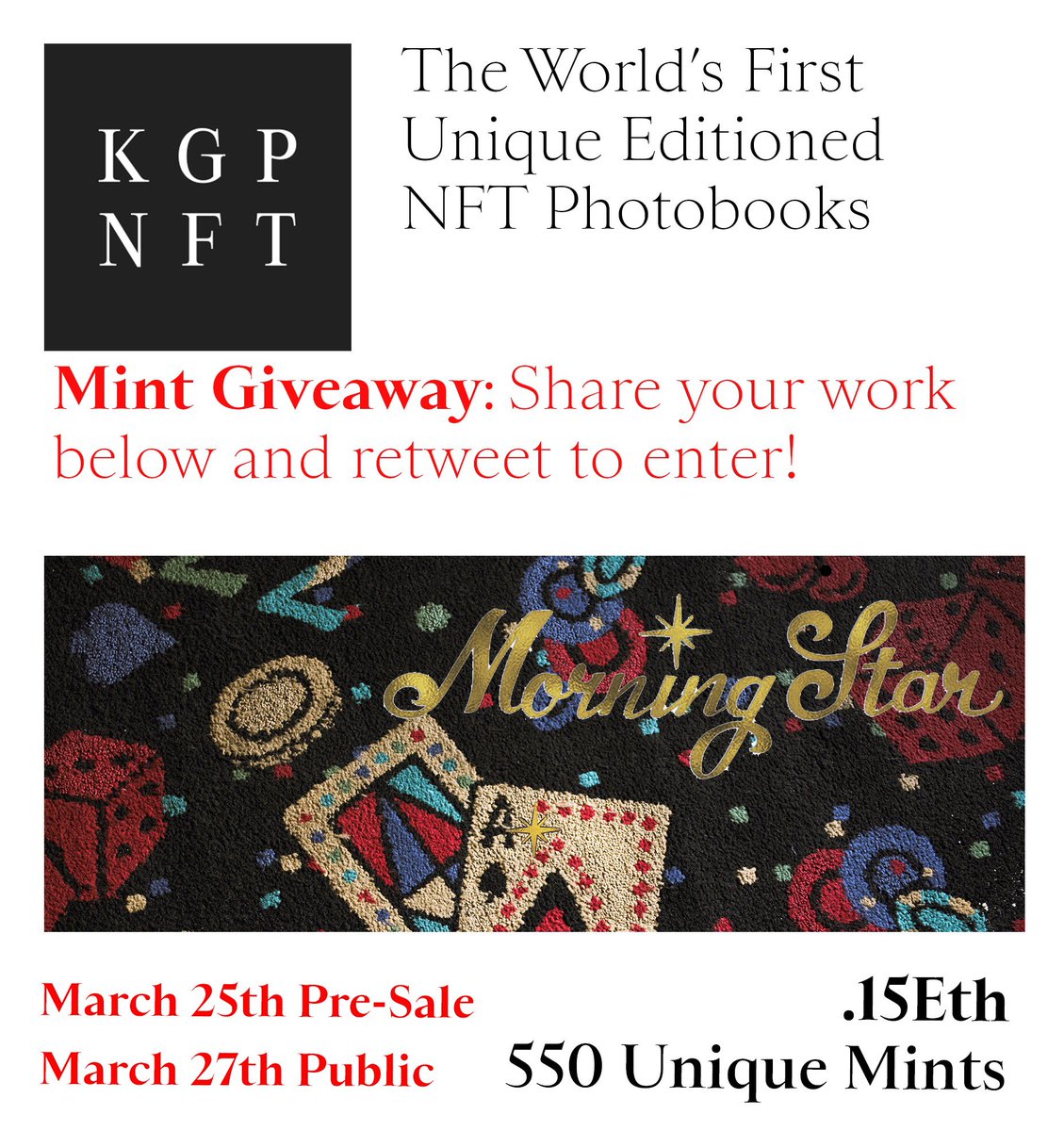 With our first title launching FRIDAY (March 25), we wanted to celebrate our new friends in the photo community by giving away a FREE MINT.

Retweet &amp; share one of your photos below to enter! Photo friends, let’s see your work! 📸

👇 Sign up for presale👇
ow.ly/Eima50I8lX1