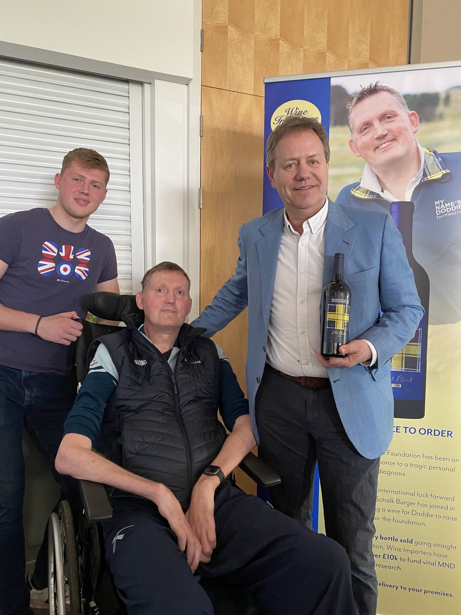 Sporting Wine Club (@sportingwine) on Twitter photo What a wonderful surprise to see <a href="/DoddieWeir5/">Doddie Weir OBE</a> at @BTMurrayfield event in Pres suite for <a href="/wineimporters/">Wine Importers</a> tasting who have helped <a href="/SportingWine/">Sporting Wine Club</a> so much to sell the story and his wine. Proud be part of this and to support <a href="/MNDoddie5/">My Name'5 Doddie Foundation</a> What a wonderful surprise to see <a href="/DoddieWeir5/">Doddie Weir OBE</a> at @BTMurrayfield event in Pres suite for <a href="/wineimporters/">Wine Importers</a> tasting who have helped <a href="/SportingWine/">Sporting Wine Club</a> so much to sell the story and his wine. Proud be part of this and to support <a href="/MNDoddie5/">My Name'5 Doddie Foundation</a>