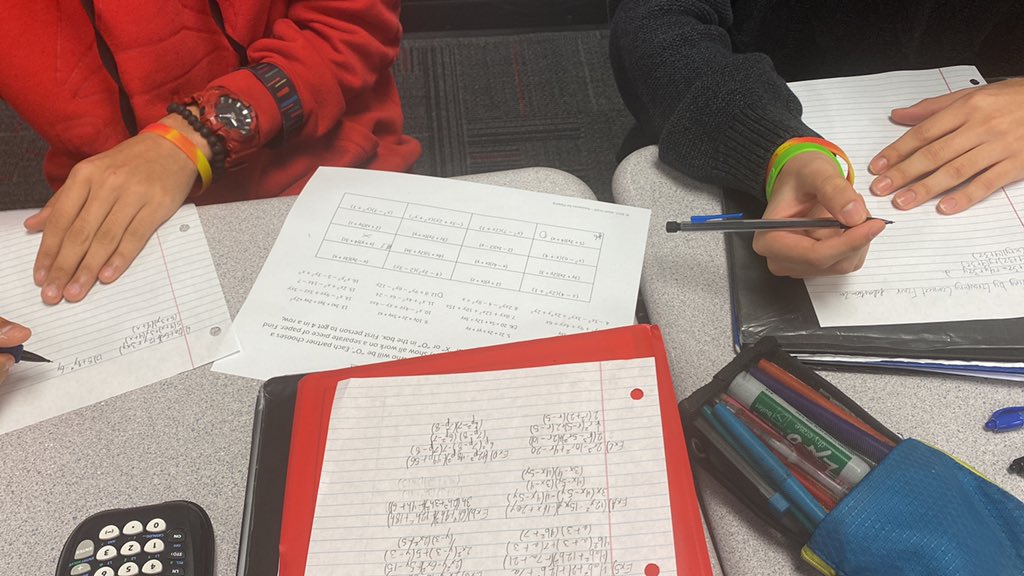 CLReynoldsMath's tweet photo. Connect four with factoring. #competitionislife #mathteacher #myfavorite https://t.co/5q1rat9R8T