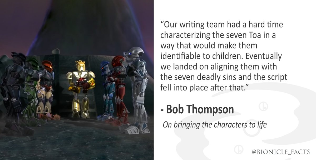 Bionicle_Facts's tweet photo. We spoke to one of the creatives behind "Bionicle: The Mask of Light" regarding the team's creative process. #Bionicle https://t.co/oFkDq20uwd