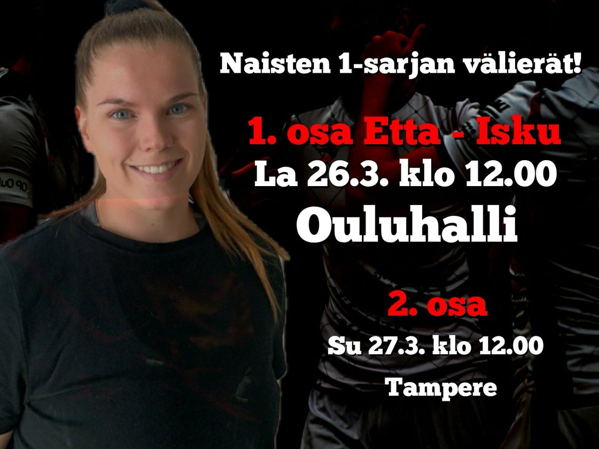 Ens viikonloppuna pelataan taas Ouluhallilla, ja Ettan naisilla edessä 1-sarjan välierissä <a href="/LiigaIsku/">Rantaperkiön Isku</a> naisten joukkue. Kello 12.00 lauantaina Ouluhallilla, päivä ja aika heti muistiin niin ei unohu!
