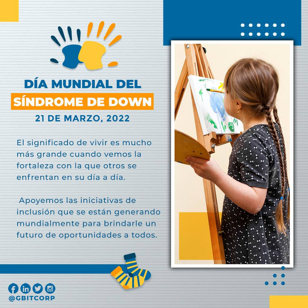 GBitCorp's tweet photo. En 2011, la Asamblea General designó el 21 de marzo Día Mundial del Síndrome de Down. 

Con esta celebración, la ONU quiere generar una mayor conciencia pública sobre la cuestión y recordar la valía y las valiosas contribuciones de las personas con discapacidad intelectual. https://t.co/E4vZfj2xkp