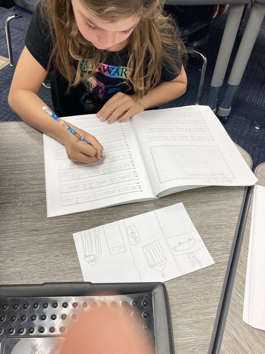 OCTDagger's tweet image. Easing into our first day back from Spring Break by writing and planning a small moment narrative. We have blizzards, skiing, the beach, Match Madness, and fun staycations to write about! #gcisdhumanities #oct4u