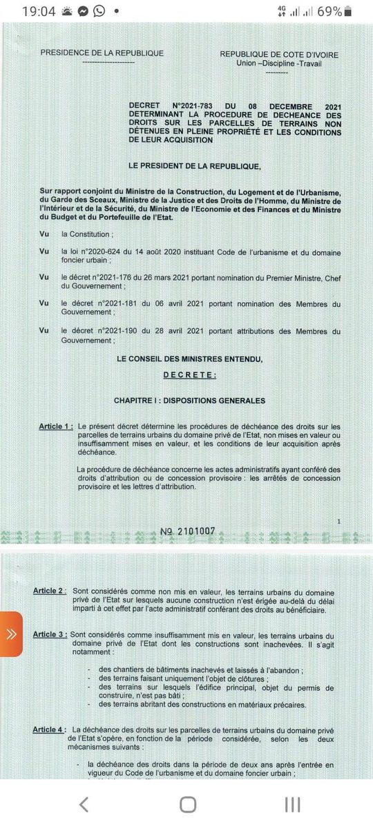 laetitiacarell1's tweet photo. La propriété étant un droit inviolable et sacré, nul ne peut en être privé, si ce n'est lorsque la nécessité publique, légalement constatée, l'exige évidemment, et sous la condition d'une juste et préalable indemnité.
Article 17 DHC
Oh honte Côte d’Ivoire https://t.co/WGnee6AFvg