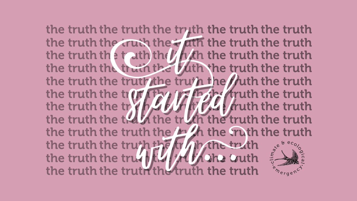 CultureDeclares's tweet photo. Each declaration started with the truth about the climate and ecological emergency.
We're calling on Declarers old & new to join us in an opportunity to share your stories since declaring climate and ecological emergency! π£π§΅#ItStartedWithTheTruth https://t.co/UnRil99RVu