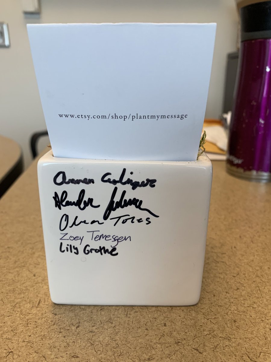 Came back to lab after a week on service to find this gift from my lab. The last two years have brought many challenges but grateful every day to be working my dream job with such an amazing team! <a href="/olivia_toles/">Olivia Toles</a> <a href="/LeaGoren/">Lea Goren, MD</a> <a href="/AliceCLehman/">Alice Lehman</a> <a href="/thielenlab/">thielenlab</a>