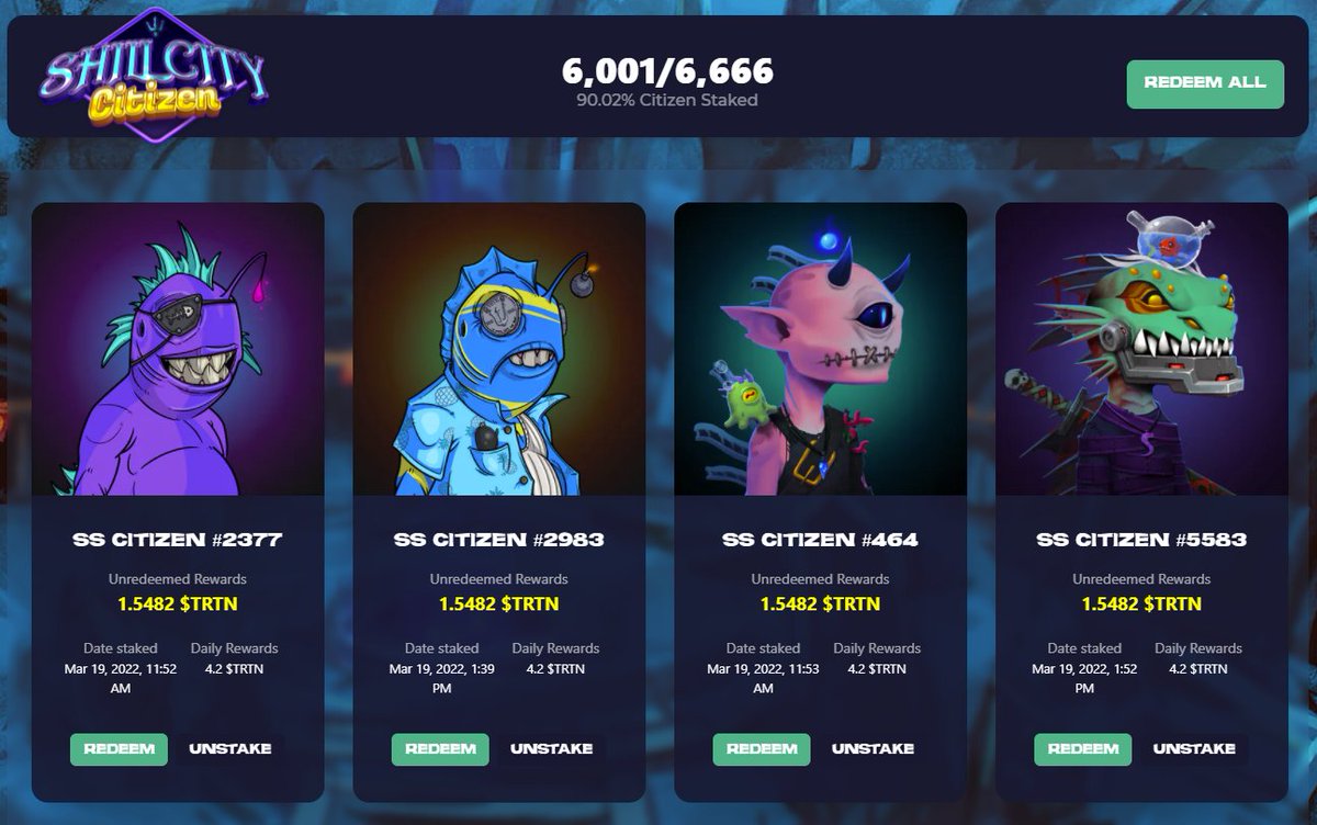 SeaDAOSol's tweet photo. GM @SeaDAOSol, it had been only 2 days since mint. Did we just break the record as the fastest Sol NFT to reach 90% Staked?
Probably something. @SeaShantiesSol https://t.co/faf5oL1pdX