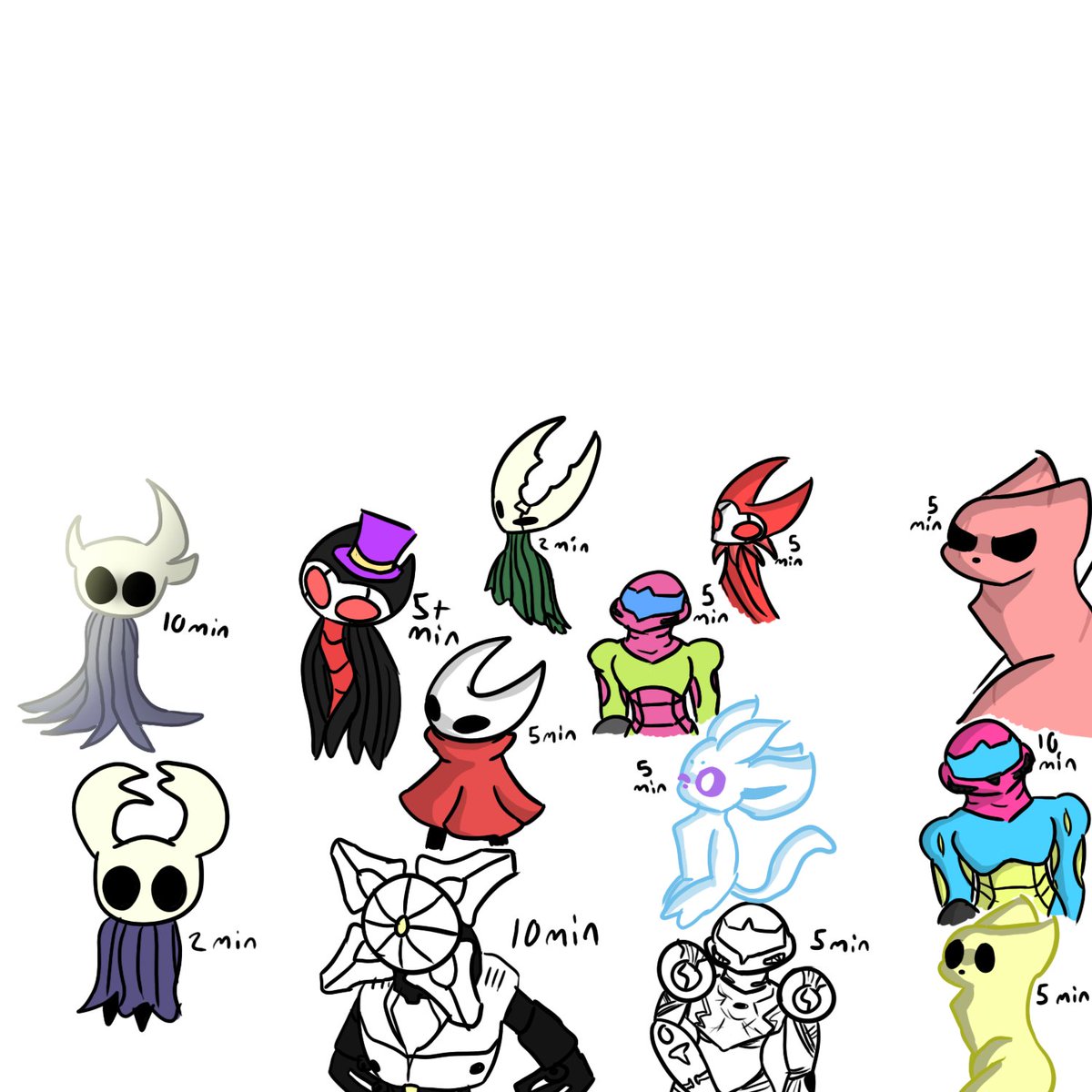 Added more

#Hollowknight #Hollowknightsilksong #Silksong #Metroid #Metroiddread #Metroidfusion #oriandthewillofthewisps #oriandtheblindforest #Rainworld #slugcat
