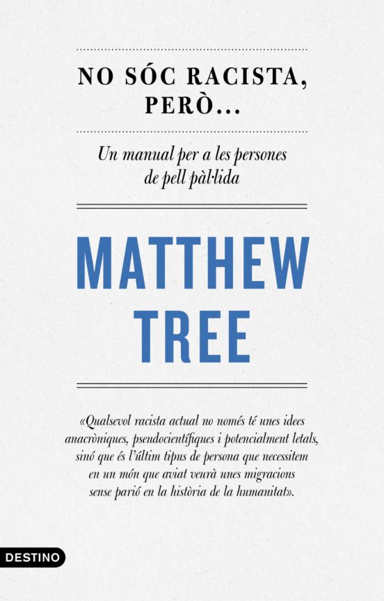 joventutcat's tweet photo. Avui, Dia Internacional de l'Eliminació de la #DiscriminacióRacial, recomanem el llibre de @matthewtree “No soc racista, però... Un manual per a les persones de pell pàl·lida”. Demana’l: cdj.tsf@gencat.cat
#StopRacisme #ContraElRacisme #CDJoventut #BEGCat https://t.co/9XsWGxeVVD