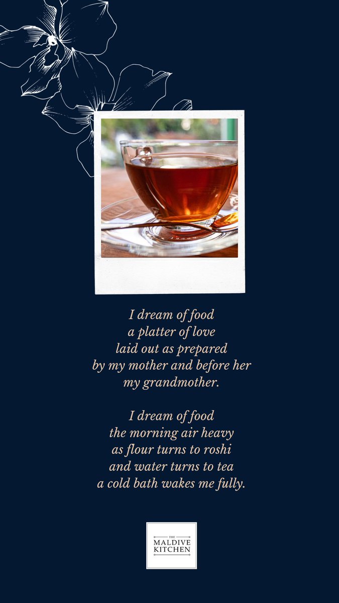 I dream of food
a platter of love
laid out as prepared
by my mother and before her
my grandmother.

I dream of food
the morning air heavy
as flour turns to roshi
and water turns to tea
a cold bath wakes me fully.

#WorldPoetryDay2022