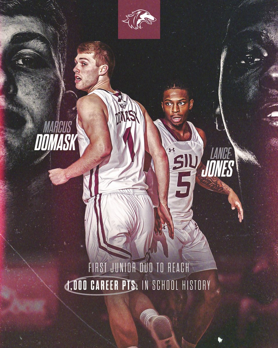 𝗗𝘆𝗻𝗮𝗺𝗶𝗰 𝗗𝘂𝗼 🔥

@marcusdomask1 and <a href="/LanceBuckets/">Lance Jones</a> are the first junior duo to reach 1,000 career points in #Salukis history.