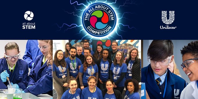 All About STEM partners with <a href="/UnileverUKI/">Unilever UK & IRE</a> to deliver a range of fantastic school engagement projects. 

Take a look at all of the amazing opportunities &amp; don't forget The <a href="/AllAboutSTEM/">All About STEM</a> Competition!

Unilever Projects: bit.ly/2rLXvZI
Competition: bit.ly/3uxAGFC