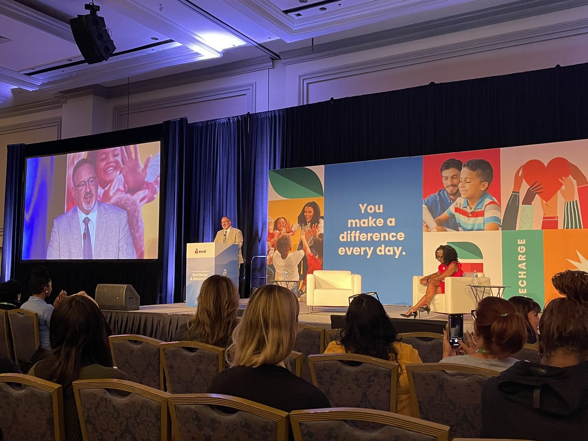 At the closing session of #ASCDAnnualConference US Secretary of Education Dr. <a href="/SecCardona/">Secretary Miguel Cardona</a> sharing his vision for K-12 Education and insight about the value of educators. <a href="/ASCD/">ASCD</a>