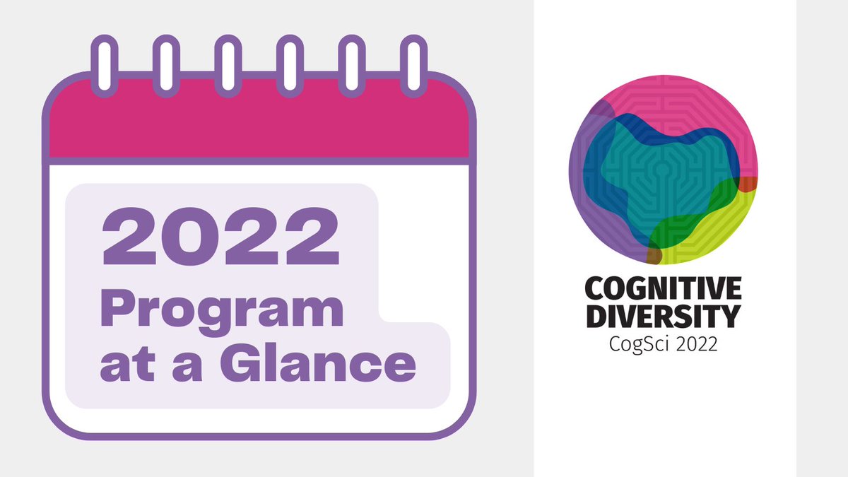 #CogSci2022 will be a hybrid conference, and we have restructured the program to ensure that the conference will be a valuable experience for both in-person and online attendees. We are very excited about these changes!

Full details👇
cognitivesciencesociety.org/program/