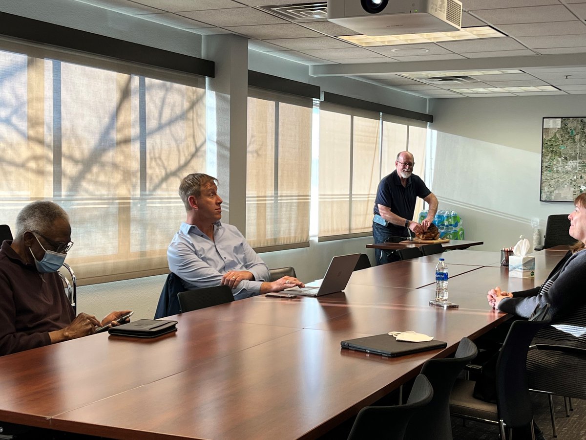 <a href="/StVrainHabitat/">St. Vrain Habitat</a>'s Board of Directors had their first in-person meeting since the pandemic! They celebrated with a turkey and some "food" for thought. 😛